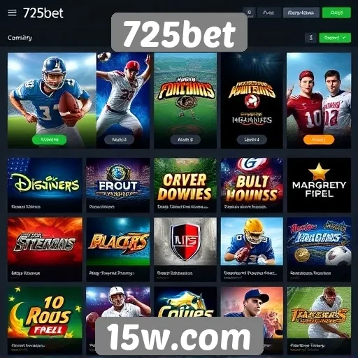 Análise da biblioteca de jogos do site 725bet